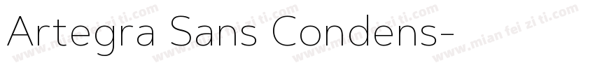 Artegra Sans Condens字体转换